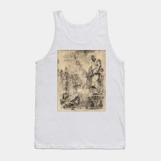 The Colossi of Numenor Tank Top by Kip Rasmussen Tolkien Art